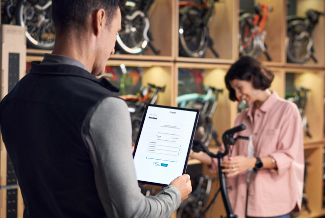 Tienda de bicicletas con TPV Tablet Lite
