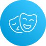 Theatre masks icon